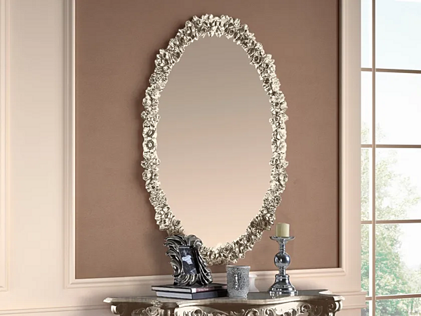 Oval Wall Mounted Mirror CASA +39 Prestige 901 factory CASA +39 from Italy. Foto №1