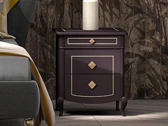 Wooden bedside table with drawers CASA +39 Prestige 2 C22103