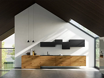 Linear Kitchen 36E8 Wildwood LAGO Linear Kitchen 36E8 Wildwood LAGO factory LAGO from Italy