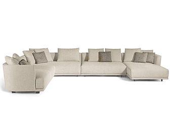 Sectional sofa Cleo fabric Molteni & C Sectional sofa Cleo fabric Molteni & C factory Molteni & C.(+VITRA) from Italy