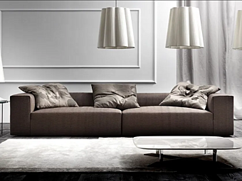 Sectional sofa Dylan fabric ERBA ITALIA