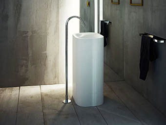 Freestanding Rectangular Washbasin Cristalplant AGAPE Nivis factory Agape from Italy