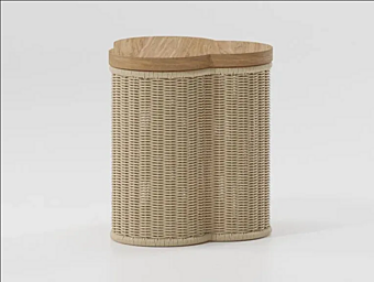 Triangular Coffee Table Synthetic Fibre KETTAL Vimini