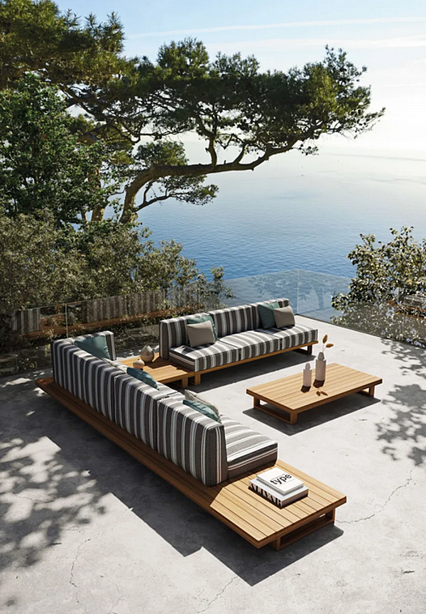 Square Garden Pouf in Technical Fabric by Atmosphera 9 Zero 9.0.PF factory ATMOSPHERA from Italy. Foto №14