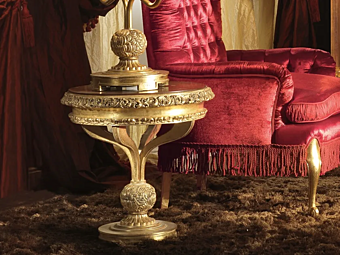 Round coffee table A.R. Arredamenti Royal wood 716