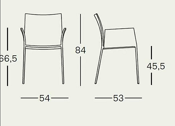 Chair with armrests fabric upholstery ZANOTTA Lia 2088 factory ZANOTTA from Italy. Foto №6