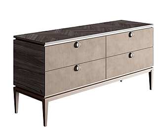 Chest of drawers made of nabuk and wood Dragonfly collection CPRN HOMOOD D611