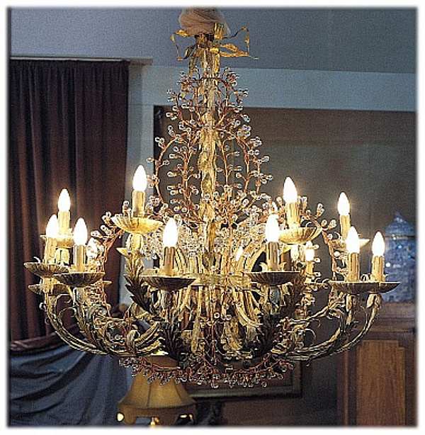 Chandelier MECHINI L219/18 factory MECHINI from Italy. Foto №1