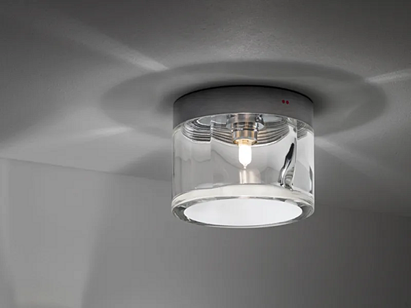 Glass ceiling lamp Fabbian Jazz collection factory Fabbian from Italy. Foto №1