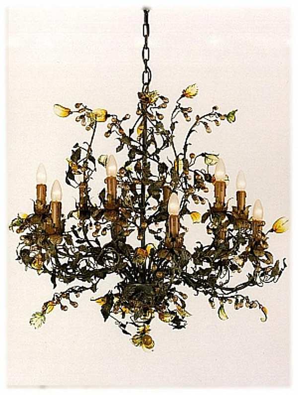 Chandelier MECHINI L252/12 factory MECHINI from Italy. Foto №1