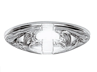 Recessed crystal spotlight for false ceiling Fabbian Jnat factory Fabbian from Italy