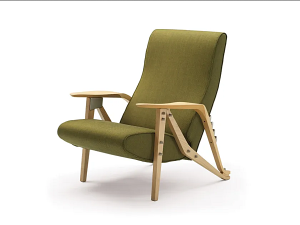 Reclining armchair in fabric or leather Gilda Zanotta CM 888 factory ZANOTTA from Italy. Foto №2