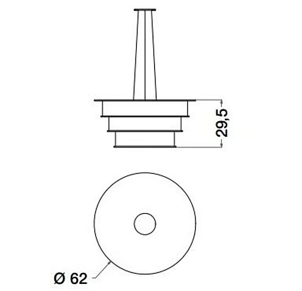 Cocoon Pendant Lamp Metal and Fabric CPRN HOMOOD C353, C354, C355 factory CPRN HOMOOD from Italy. Foto №3