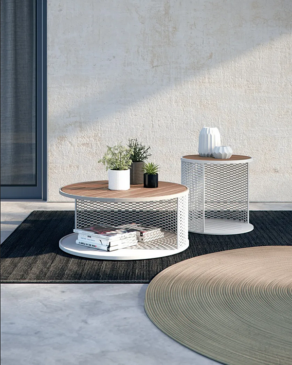 Round Aluminium Garden Side Table Atmosphera Switch SC.TB factory ATMOSPHERA from Italy. Foto №3