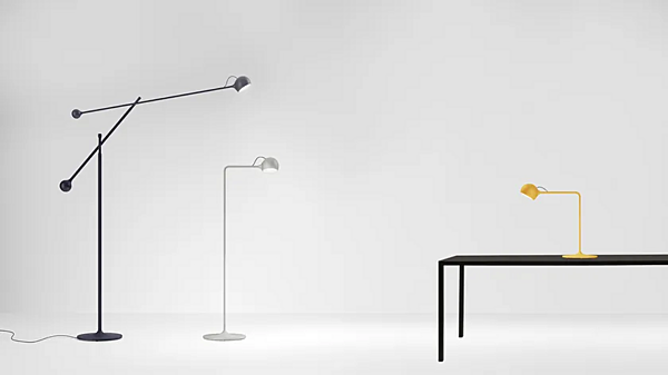 Adjustable Metal Floor Lamp with Swing Arm Artemide IXA factory Artemide from Italy. Foto №7