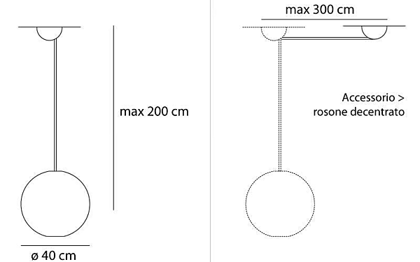 Halogen Methacrylate Pendant Lamp Aggregato Sfera Artemide A089410, A089412 factory Artemide from Italy. Foto №6