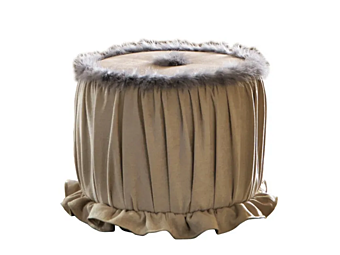 Round fabric pouf Emozoni Martini Interiors PF005