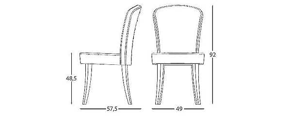 Chair MONTBEL 00111 factory MONTBEL from Italy. Foto №4