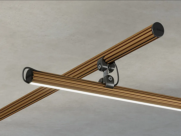 LED Ceiling Lamp Anodized Aluminium Fabbian Freeline F44 factory Fabbian from Italy. Foto №3