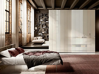 Wardrobe with sliding doors LAGO N O W Sliding 1168 Wardrobe with sliding doors LAGO N O W Sliding 1168 factory LAGO from Italy
