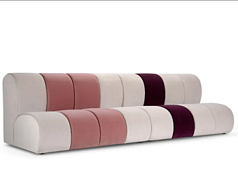 Modular upholstered sofa Nibbler Adrenalina "LINEARE 1 IMB1050317, LINEARE 2 IMB1050318"