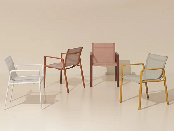 Stackable fabric garden chair KETTAL Park Life factory KETTAL from Italy. Foto №3