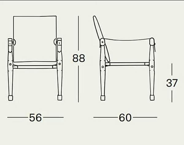 Easy chair with armrests fabric Zanotta Moretta 851 factory ZANOTTA from Italy. Foto №2