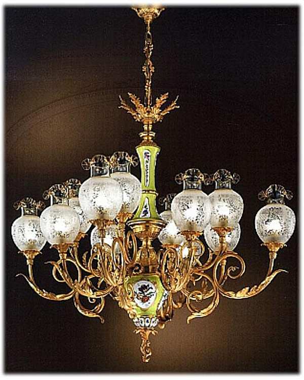 Chandelier FBAI 4402/8+4 factory FBAI from Italy. Foto №1