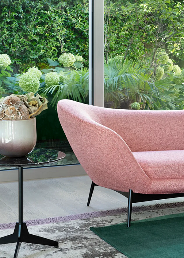 Three-Seater Fabric Sofa with Soft Backrest Saba Oltremare factory SABA from Italy. Foto №9