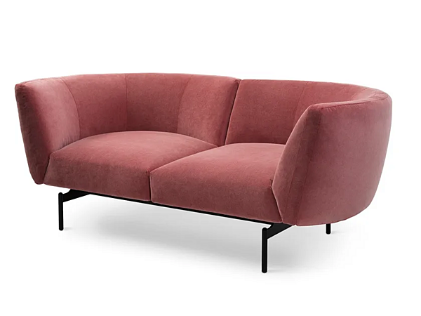 Sectional fabric sofa with soft back Saba Rendez Vous factory SABA from Italy. Foto №2