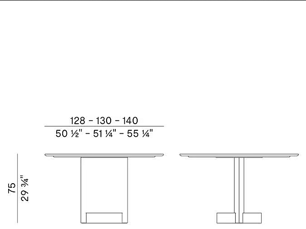Round Carrara Marble and Ash Table Potocco SYN 956 TC 956/TC factory POTOCCO from Italy. Foto №5
