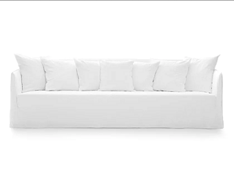 Four-seater sofa with removable cover Gervasoni Ghost 14 Four-seater sofa with removable cover Gervasoni Ghost 14 factory Gervasoni from Italy