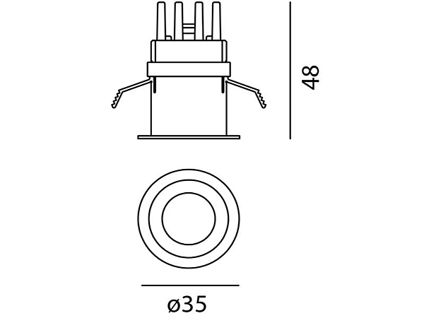 LED Round Aluminium Spotlight Everything Artemide factory Artemide from Italy. Foto №16