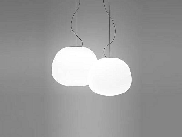 Blown Glass Pendant Lamp Fabbian Lumi Mochi factory Fabbian from Italy. Foto №2