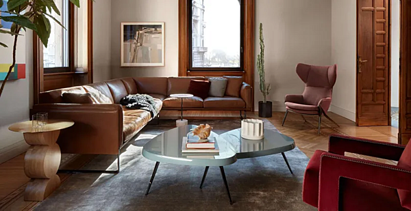 Fabric armchair with headrest CASSINA P22 factory CASSINA from Italy. Foto №3