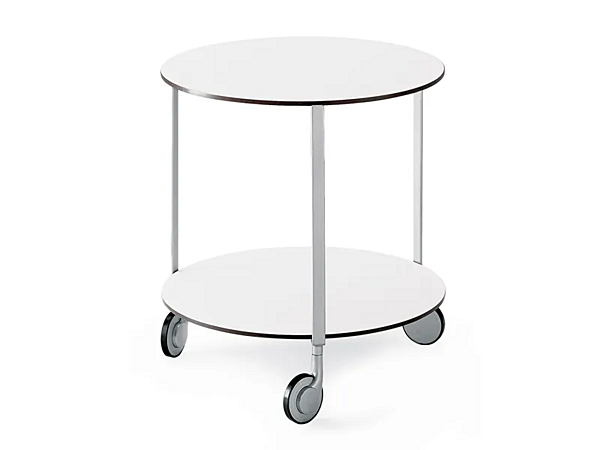 Round coffee table with castors Giro ZANOTTA factory ZANOTTA from Italy. Foto №3