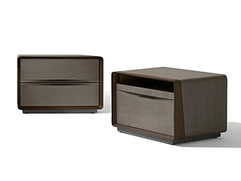 Rectangular maple bedside table with drawers GIORGETTI 59220, 59225