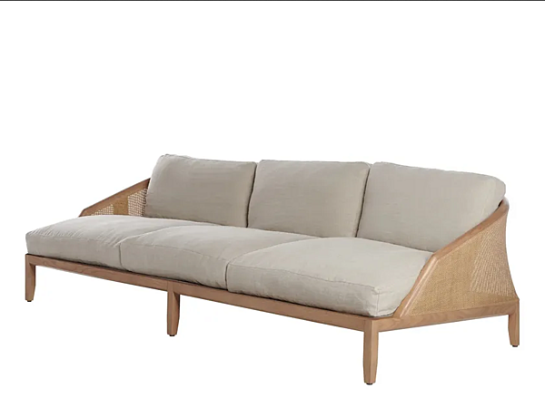 Three-seater fabric sofa with soft back Potocco Grace 834 D 834/D factory POTOCCO from Italy. Foto №1