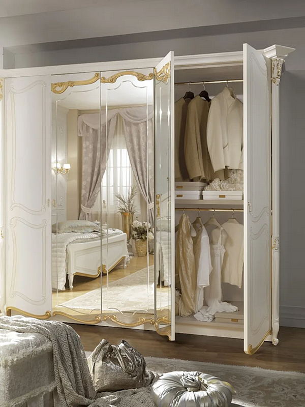 Mirrored wooden wardrobe CASA +39 La Fenice 1314 factory CASA +39 from Italy. Foto №2