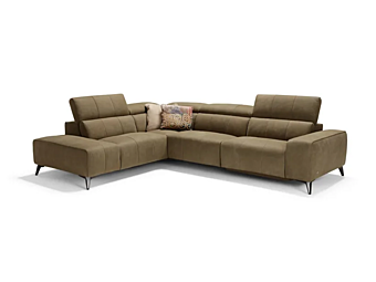 Corner fabric sofa with headrest Marinelli Home Azimut M1383