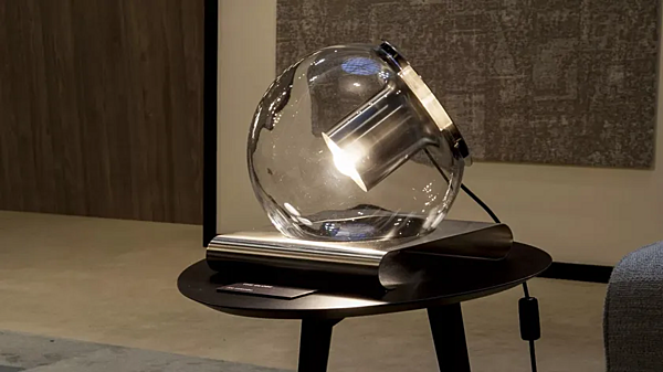 Blown Glass Table Lamp The Globe 228 Oluce factory Oluce from Italy. Foto №7