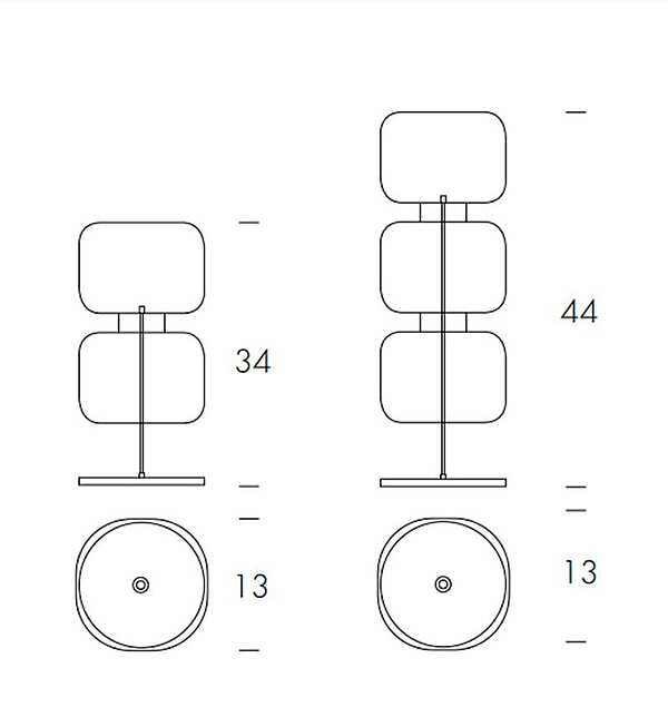 Table lamp TONIN CASA RETRÒ - T9114 factory TONIN CASA from Italy. Foto №6