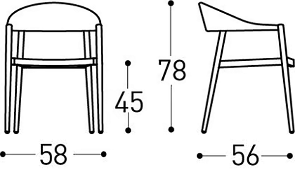 Upholstered garden armchair with armrests VARASCHIN Clever 2295, 2293 factory VARASCHIN from Italy. Foto №32