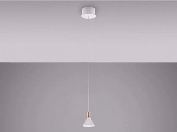 LED pendant lamp made of borosilicate glass multispot design Fabbian Polair collection factory Fabbian from Italy. Foto №1