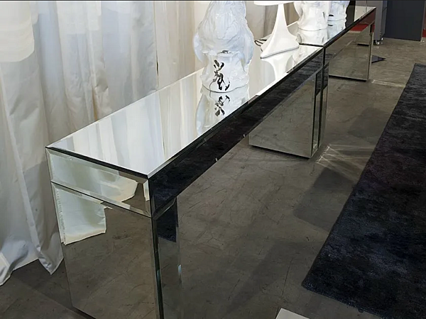 Rectangular Mirrored Glass Console Table Aphrodite ERBA ITALIA factory ERBA ITALIA from Italy. Foto №5