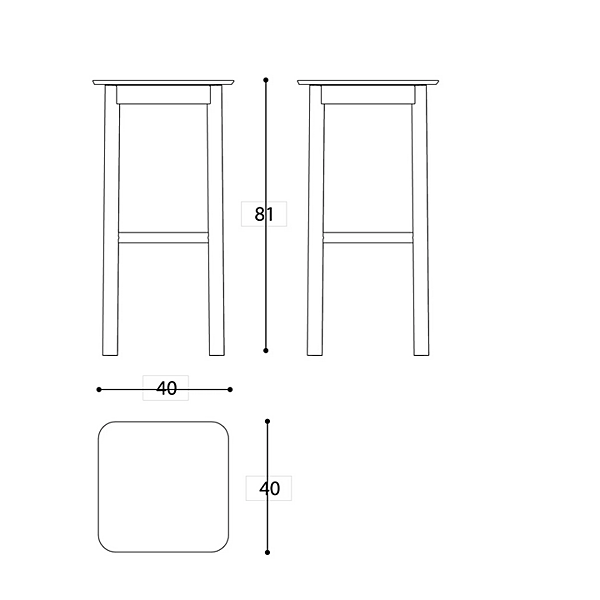 Aluminium stool with footrest VARASCHIN 244SG, 244SGB, 244SGI, 244SGBI factory VARASCHIN from Italy. Foto №4