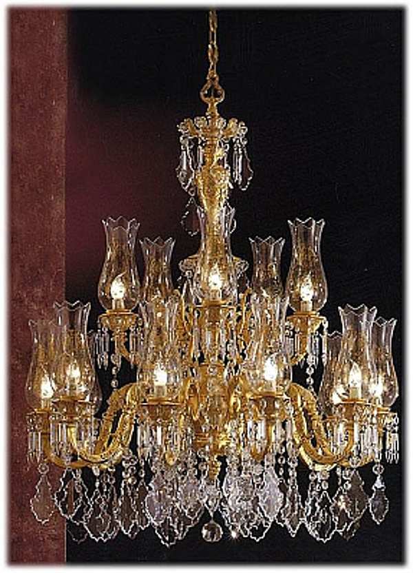 Chandelier FBAI 4502/10+5 factory FBAI from Italy. Foto №1