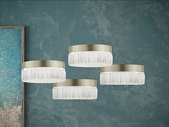LED Crystal Pendant Lamp Way 30 Euroluce Lampadari factory EUROLUCE LAMPADARi from Italy