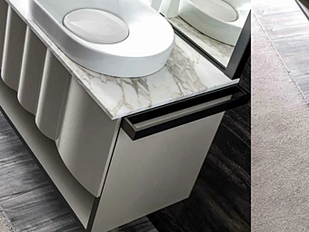 Metal Towel Rack Quadra CORTEZARI 122-PA factory CORTE ZARI from Italy