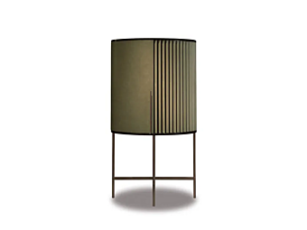 Bar cabinet in plisse fabric by BAXTER factory BAXTER from Italy